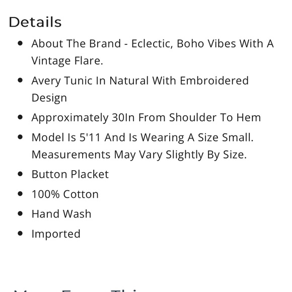 NWT Johnny Was Avery Tunic - Picture 3 of 3